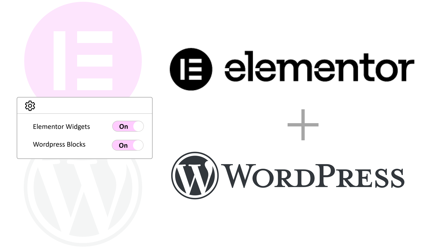 Support both Elementor and the block editor with one-click turn-on.